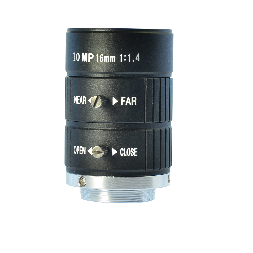 10MP 16mm HD Industrial Camera Fixed Manual IRIS Focus Zoom Lens CS Mount CCTV Lens HY-L1000