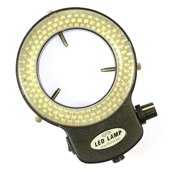 Adjustable microscope light source LED ring lamp industrial camera 144 lamp beads white tube