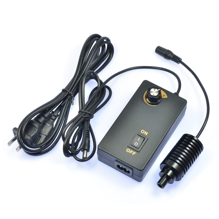 Coaxial Light LED Microscope Spot Point Light Source Adjustable Illuminator Bright Lamp 3W 6500K AC100~240V Power Adapter