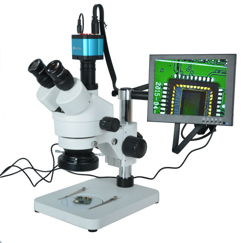7X-45X Trinocular Microscope Inspection Zoom Stereo 14MP HDMI USB Calibrate Camera XTL-2TB
